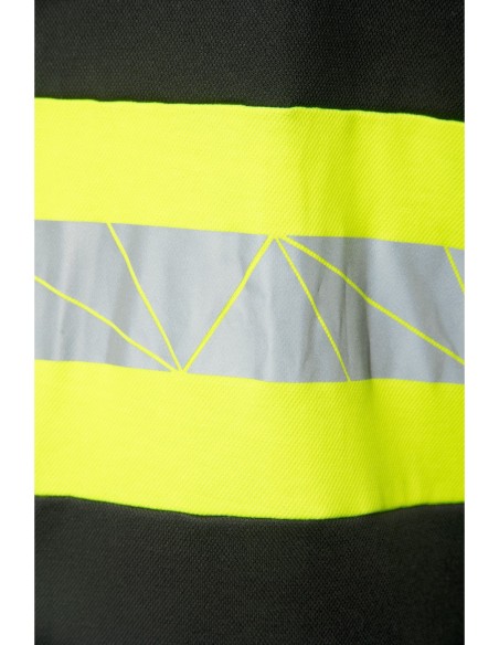 ECO RIVAL KOSZULKA POLO CZARNY/ŻÓŁTY - SEVEN KINGS