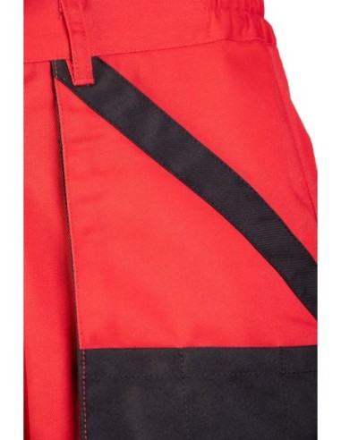 Spodnie robocze czerwone monterskie ochronne z...