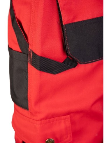 Spodnie robocze czerwone monterskie ochronne z...