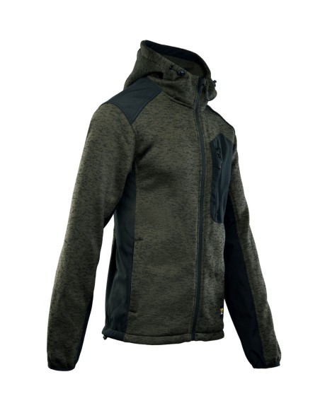 Bluza dresowa rozpinana z kapturem elastyczna Seven Kings KHAKI