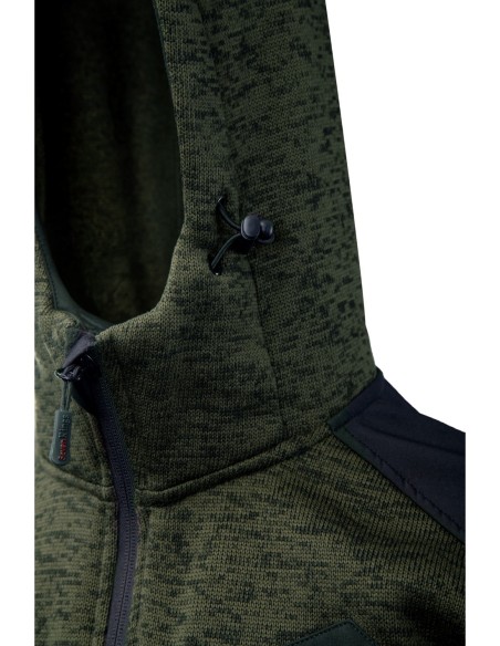 Bluza dresowa rozpinana z kapturem elastyczna Seven Kings KHAKI