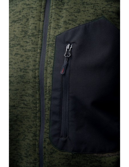 Bluza dresowa rozpinana z kapturem elastyczna Seven Kings KHAKI