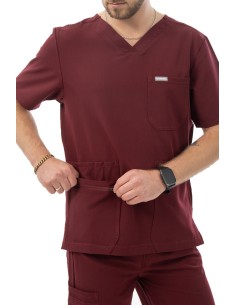 MYNTS Męski Top Sześć Kieszeni Medyczna Odzież Scrubs...