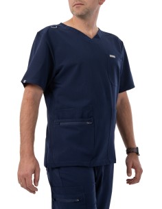 MYNTS Męski Top Sześć Kieszeni Medyczna Odzież Scrubs...