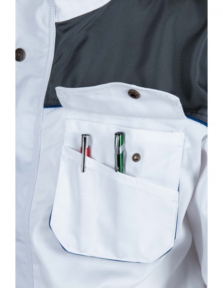 Arbeitsjacke Brixton Practical weiß