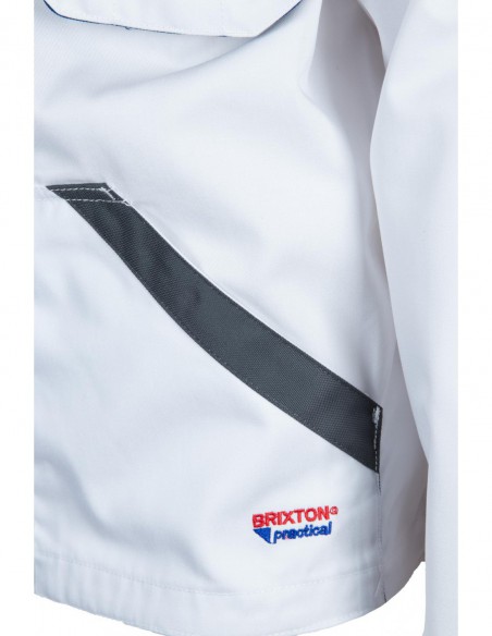 Arbeitsjacke Brixton Practical weiß