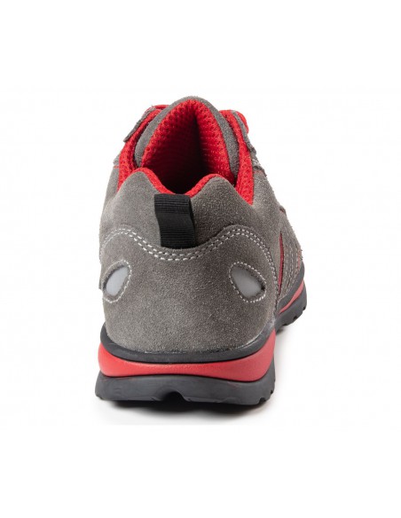 Buty robocze półbut MXP FUSION stalowo/czerwone S1 SRA