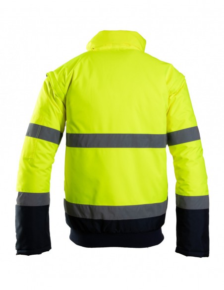 Benefit HI VI reflektierende Arbeitsjacke Bomber 2in1