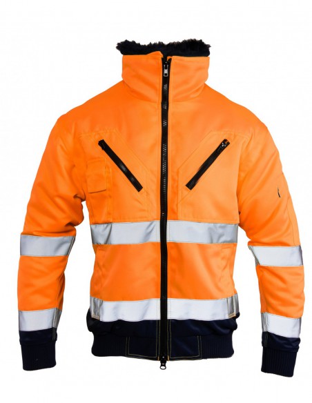 Kurtka robocza odblaskowa Benefit HI VI Bomber 3w1 wstawka