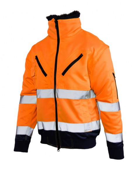 Kurtka robocza odblaskowa Benefit HI VI Bomber 3w1 wstawka