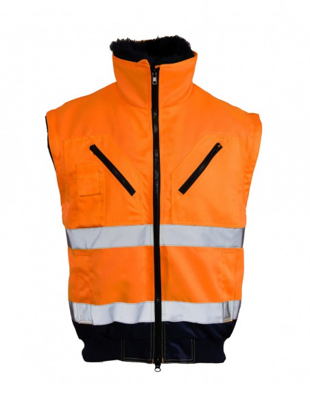 Kurtka robocza odblaskowa Benefit HI VI Bomber 3w1 wstawka