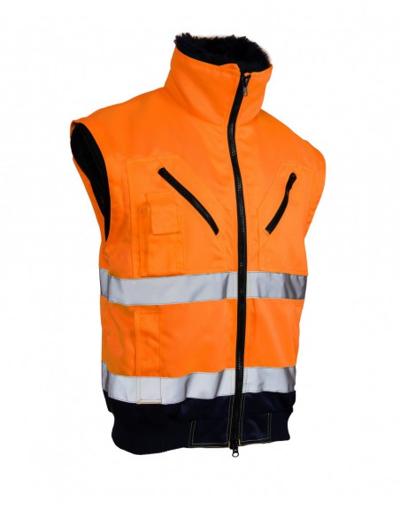 Kurtka robocza odblaskowa Benefit HI VI Bomber 3w1 wstawka