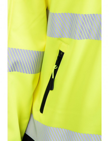 Softshell odblaskowy kurtka ostrzegawcza Brixton Flash