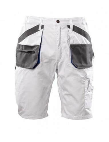 Krótkie spodnie robocze spodenki ochronne Brixton Practical Białe