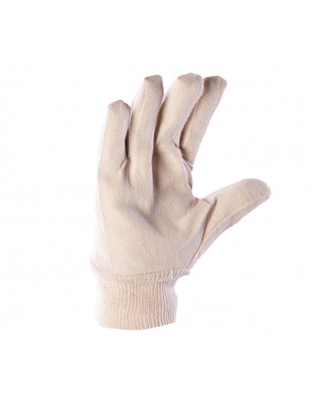 Rękawice robocze drelichowe białe