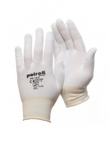 Rękawice nylonowe nakrapiane PK102