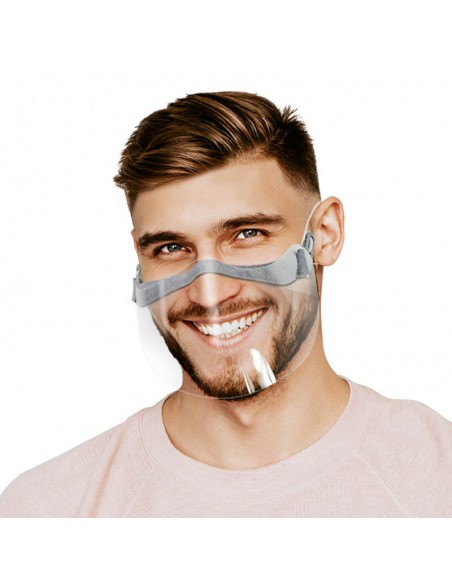 PÓŁPRZYŁBICA/PÓŁMASKA PRZEZROCZYSTA FACE SHIELD (zestaw 2szt)