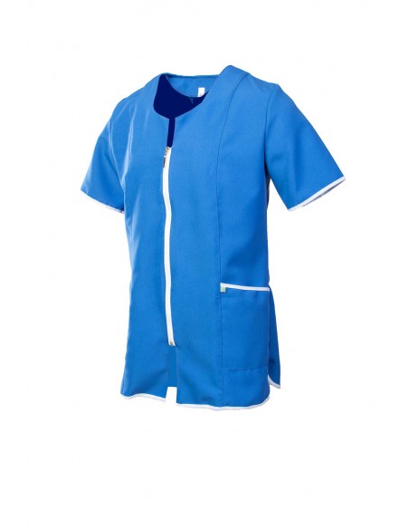 Schürze mit Reißverschluss befestigt