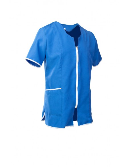 Schürze mit Reißverschluss befestigt