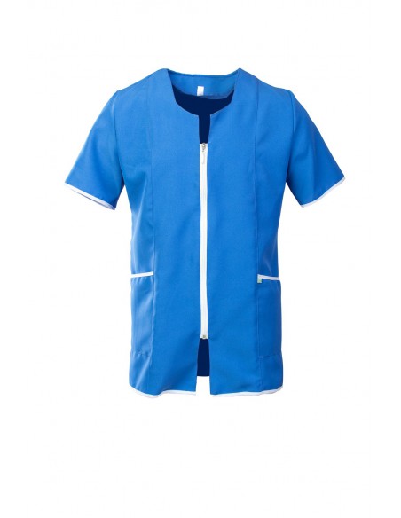 Schürze mit Reißverschluss befestigt