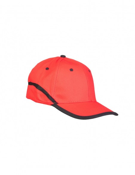 Baseballmütze - rot-schwarz