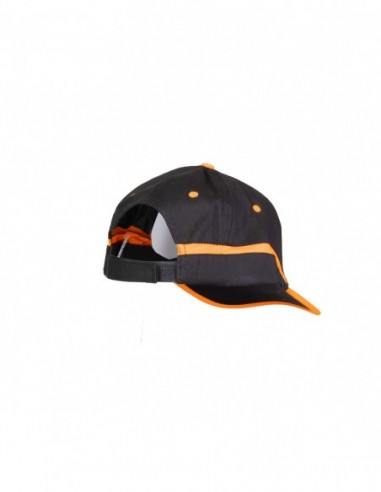 Baseballmütze - schwarz-orange