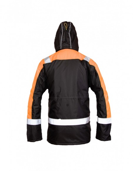 Zimowa gruba kurtka robocza odblaskowa - BENEFIT RIVAL POMARAŃCZ