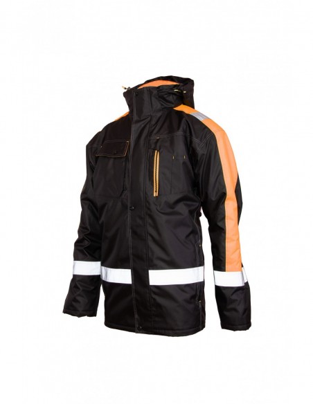 Zimowa gruba kurtka robocza odblaskowa - BENEFIT RIVAL POMARAŃCZ