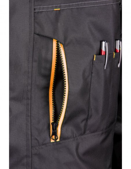 Zimowa gruba kurtka robocza odblaskowa - BENEFIT RIVAL POMARAŃCZ