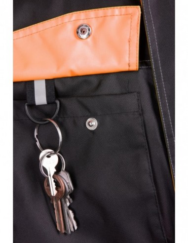 Zimowa gruba kurtka robocza odblaskowa -...