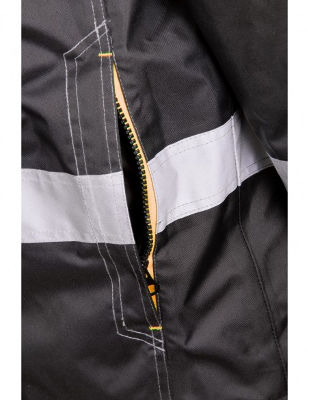 Zimowa gruba kurtka robocza odblaskowa - BENEFIT RIVAL POMARAŃCZ