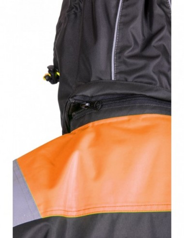 Zimowa gruba kurtka robocza odblaskowa -...