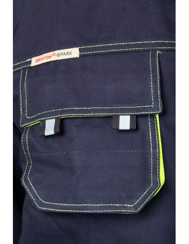 Bluza robocza Brixton Spark granatowo/żółta