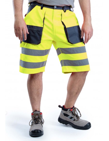 Reflektierende, gut sichtbare Arbeitsshorts Brixton Flash