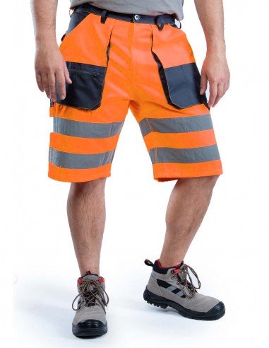 Reflektierende, gut sichtbare Arbeitsshorts...