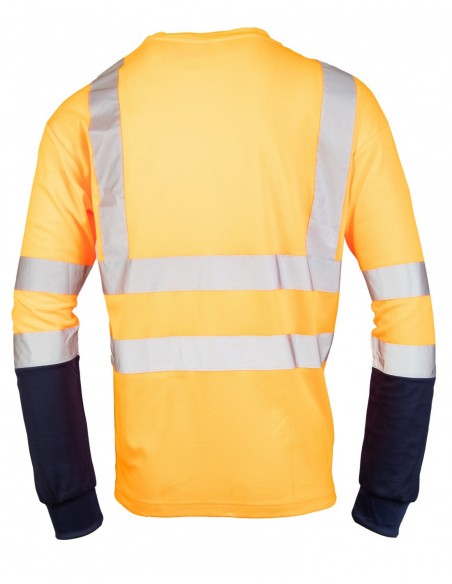 Reflektierendes Hemd longsleeve Orange/MARINEBLAU - BRIXTON FLASH