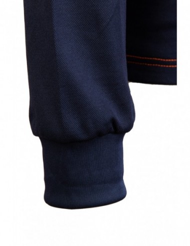 Koszulka odblaskowa longsleeve POMARAŃCZ/GRANAT...