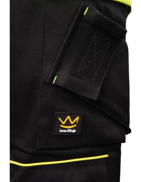 Spodnie robocze monterskie odblaskowe stretch bawełna spandex cordura - SEVEN KINGS