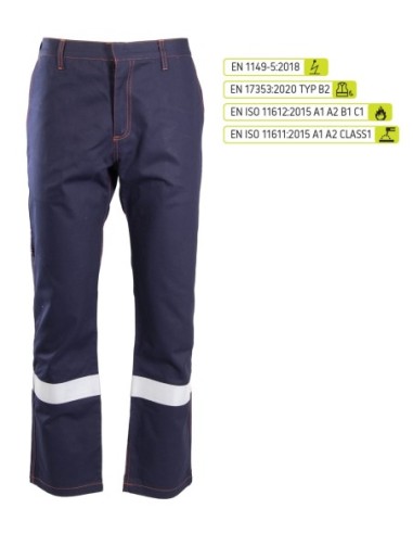 SPODNIE DO PASA ODBLASK KAT.II - PROFFLAM...