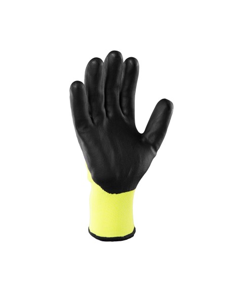 Rękawice robocze ocieplane ze ściągaczem powlekane pianką nitrylową