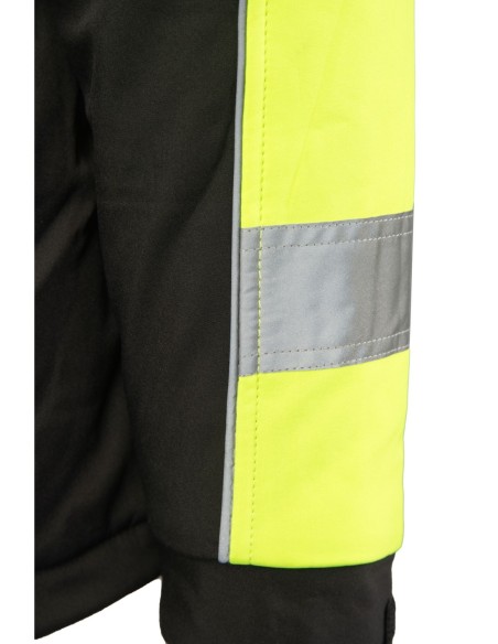 Kurtka robocza zimowa odblaskowa ostrzegawcza softshell ocieplany