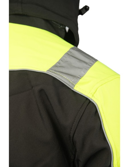 Kurtka robocza zimowa odblaskowa ostrzegawcza softshell ocieplany