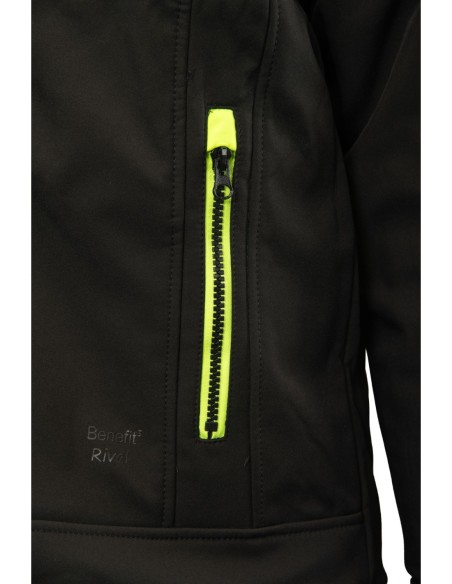 Kurtka robocza zimowa odblaskowa ostrzegawcza softshell ocieplany