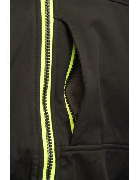 Kurtka robocza zimowa odblaskowa ostrzegawcza softshell ocieplany